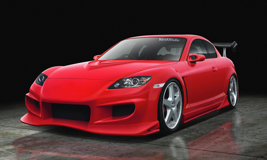 custom 2004 mazda rx8